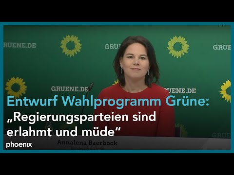 Wahlprogramm Grüne: Vorstellung des Entwurfes zur Bundestagswahl 2021