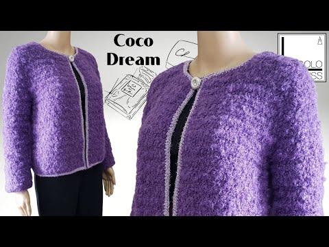 Miniatura tutorial 1: Arrogante misto mohair bouclè gomitolo 50g