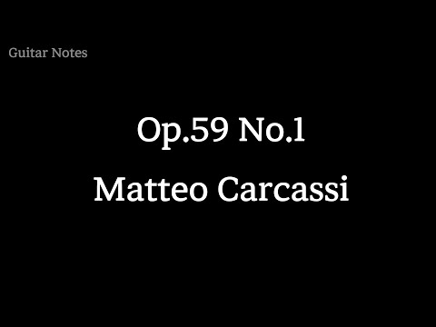 Opus 59 Part 1 - Prelude In D Minor - Matteo Carcassi