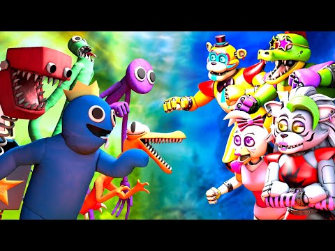 [SFM FNaF] Rainbow Friends & Boxy Boo vs Security Breach
