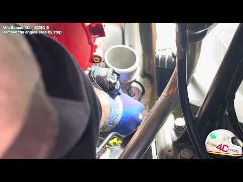 Alfa Romeo 4C  VIDEO 9 Remove the engine step by step