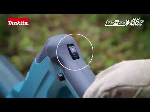 Makita Akumuliatorinis pūstuvas DUB362Z 2x18V be akumuliatorių ir kroviklio video