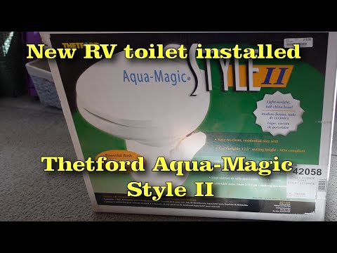 Upgrading our RV toilet to the Thetford Aqua-Magic II Install