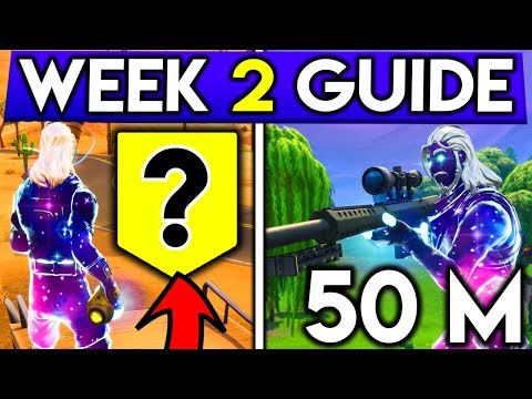 Fortnite WEEK 2 CHALLENGES GUIDE! EASIEST 50M ELIM, SECRET BANNER LOCATION! (Battle Royale Season 6)