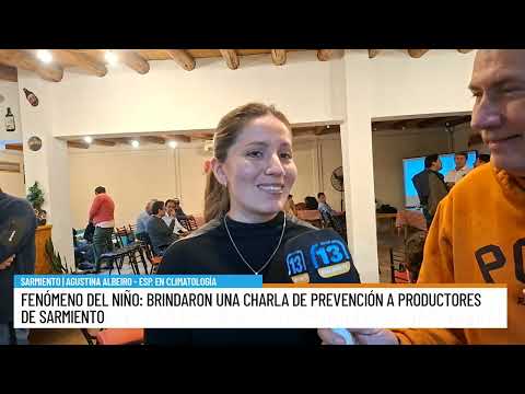 Fenómeno del Niño: Brindaron una charla de prevención a productores de Sarmiento | Agustina Albeiro