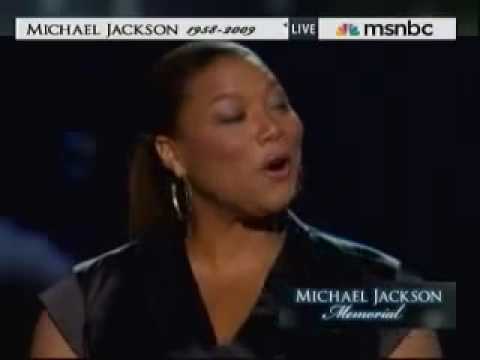 Queen Latifah Speech. Michael Jackson Memorial. Staples center
