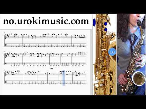 Lær å Spille Saksofon (Alt) Jingle Bell Rock Melodi Trening Del#2 um-i935