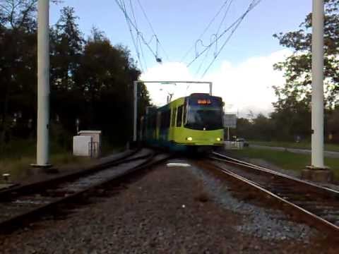 Sneltram koppel 5023+5026 komen aan op Nieuwegein Zuid