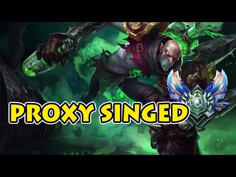 How to EASILY Deal with Proxy Singed Top - Tryndamere vs Singed: Diamond SoloQueue [Patch 7.19]