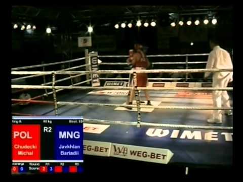 STAMM 2011 ćwierćfinał 60kg CHUDECKI Michal vs JAVKHLAN Bariadii