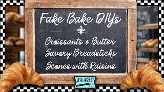 FAKE BAKE! Faux Pastries That LOOK REAL 🥐 | Croissants, Breadsticks & Scones | Air-Dry Clay