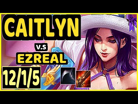 THEUSMA (CAITLYN) vs EZREAL - 12/1/5 KDA BOTTOM ADC GAMEPLAY - BR Ranked DIAMOND