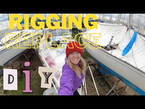 EP 9 - DIY How to Replace STANDING RIGGING -Beneteau 36|| OceanJade Saillife
