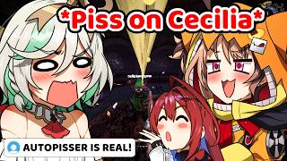 Gigi immediately Pee on Cecilia the moment she has a chance... (Hololive)
