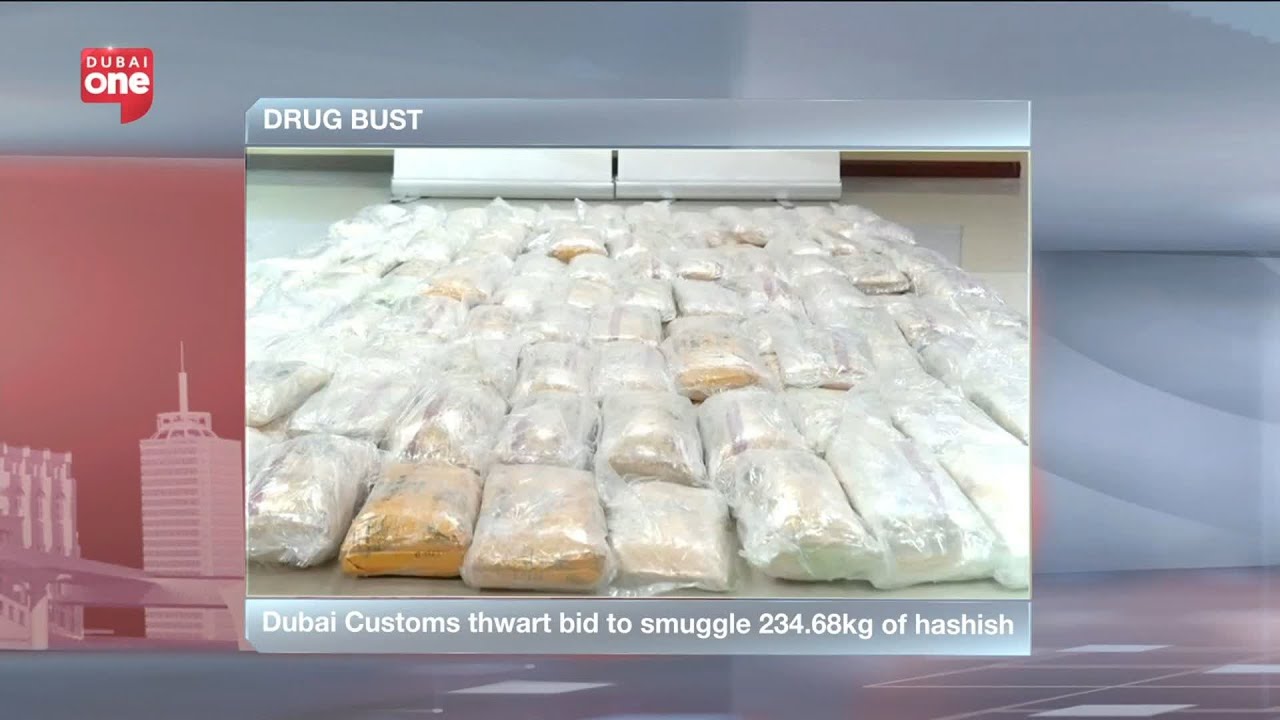 Dubai Customs thwarts an attempt to smuggle 235kgs of cannabis