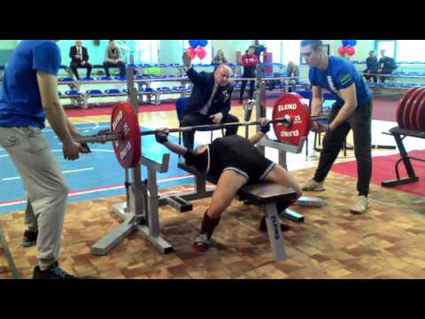 Sitdikova Aigul bench press 125kg@47kg. Championship of Russia 2017. New record of Russia