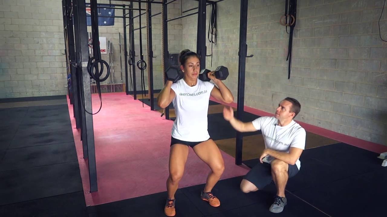 Dumbbell Clean And Jerk (Exercises.com.au) - YouTube