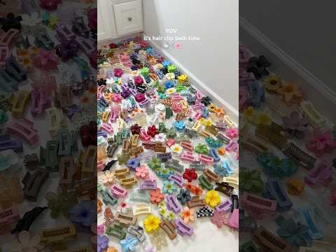 wash my hair clips with me ##cleaninghacks #cleaning #hairstyle #asmrsounds #viral #shorts