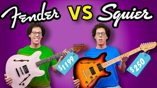 Video thumbnail for Is the FENDER Tom Delonge Starcaster just an OVERPRICED SQUIER? by TheGuitarGeek