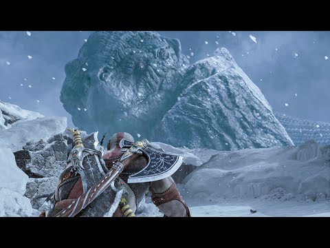 Kratos Finds World Serpent Sleeping In Midgard (Jormungdr Giant Snake) - God Of War Ragnarok PS5