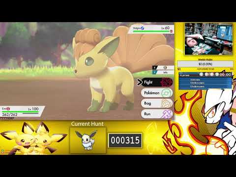 (Reaction) Shiny Vulpix in 695 encounters. Pokemon Sword (Tcg-waifu)