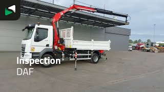 Cami&atilde;o basculante DAF XB 260 4X2 FASSI F110B.0.22 Active Kran Crane 6m3 tipper Automat | Imagem 4 - Autoline