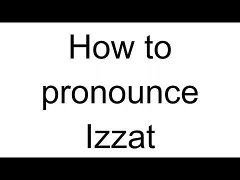 How to Pronounce Izzat (Arabic)