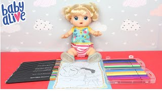 BABY ALIVE DUDINHA COLORINDO A MOANA