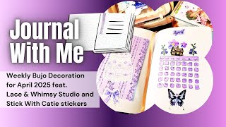 Journal With Me: Decorating my April 2025 pages in my dotline Happy Planner A5 notebook