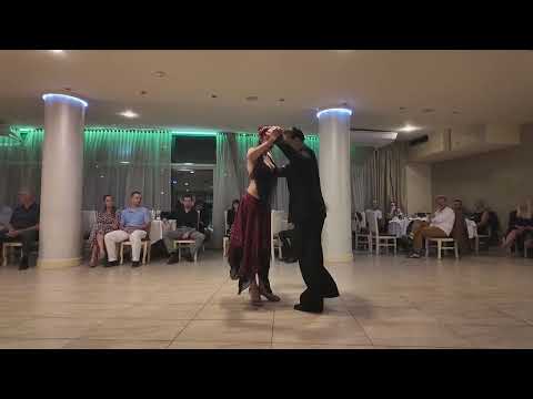  Florencia Lucano  and  Gustavo Russo  are  dancing  to  the  vals  "  Pobre Flor  "  by  Alfredo De Angelis  in  2025