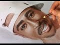 Speed color drawing of 2Pac 