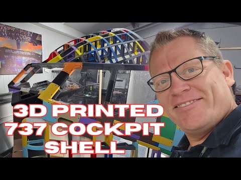 ✈️ 3D Printed Boeing 737 Cockpit Shell – Full-Scale, Fully DIY!