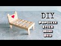 DIY Miniature Furniture Bed -  Popsicle Stick Art
