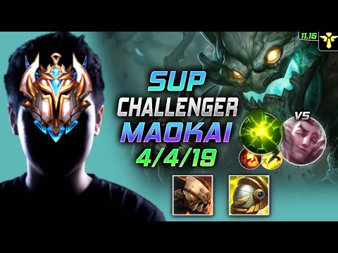 Challenger Maokai Support vs Rakan - 챌린저 장인 서폿 마오카이 템트리 룬 망자 여진 マオカイ Маокай 扭曲树精 茂凱 - LOL KR 11.15