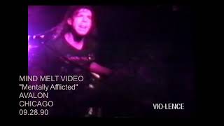 VIO-LENCE performing Mentally Afflicted at the Avalon in Chicago on September 29, 1990