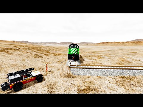 Trains VS 90 Degree Turn - BeamNG.Drive
