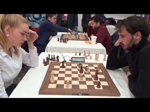 WIM Unuk Laura - GM Cheparinov Ivan, Dutch defense, Rapid chess, PART II