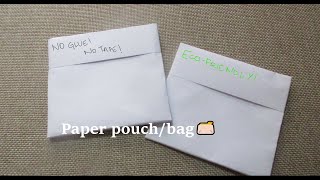 Origami- Paper bag | no glue | no tape | no staples | eco-friendly