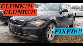 CLUNK IN REAR? torque steer/crab walk? under acceleration FIXED bmw 3 series rear clunking noises!!!