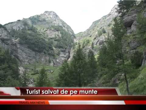 Turist salvat de pe munte – VIDEO