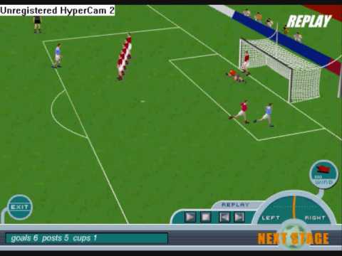 baggios freekick lucky goal