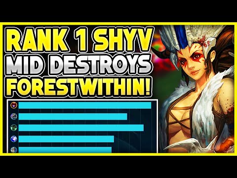 Rank 1 Shyvana Mid Destroys ForestWithin 's Lilia and swain mid! | Veralion | League of Legends