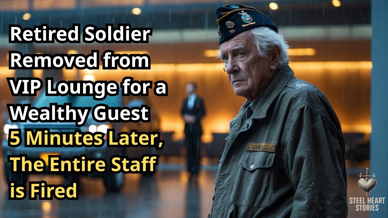 Retired Soldier Removed from VIP Lounge for a Wealthy Guest 5Minutes Later The Entire Staff is Fired