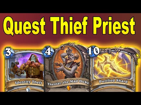 Quest Thief Priest Is Not What You Think! Best For Fun Games! Castle Nathria | Hearthstone