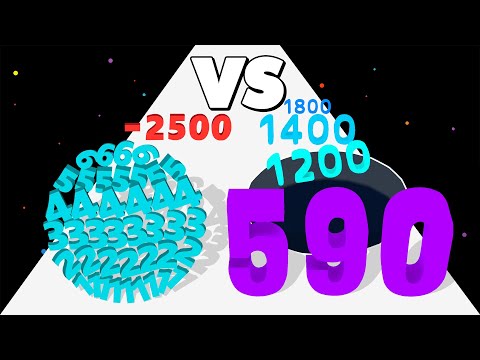 HOLE NUMBER RUN /vs NUMBER RUN ∞ ASMR Gameplay Android iOS ✦ Satisfying Game • Number Master
