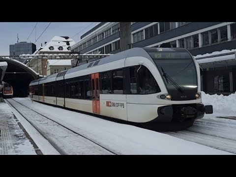 Thurbo GTW abfahrt in St. Gallen