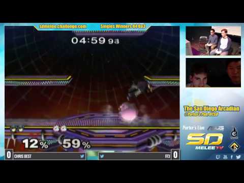 The San Diego Arcadian - Chris Best (Marth) vs FF3 (Jigglypuff) SSBM Winners Quarters - Melee