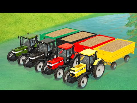 POPLAR HARVEST UNDERWATER AND LOAD WITH OLD CASE TRACTORS - Farming Simulator 22