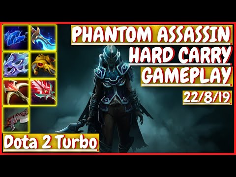Phantom Assassin 22/8/19 [HARD CARRY] [Gameplay DOTA 2 Turbo] 7.32