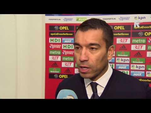 Giovanni van Bronckhorst na afloop van Feyenoord - NEC